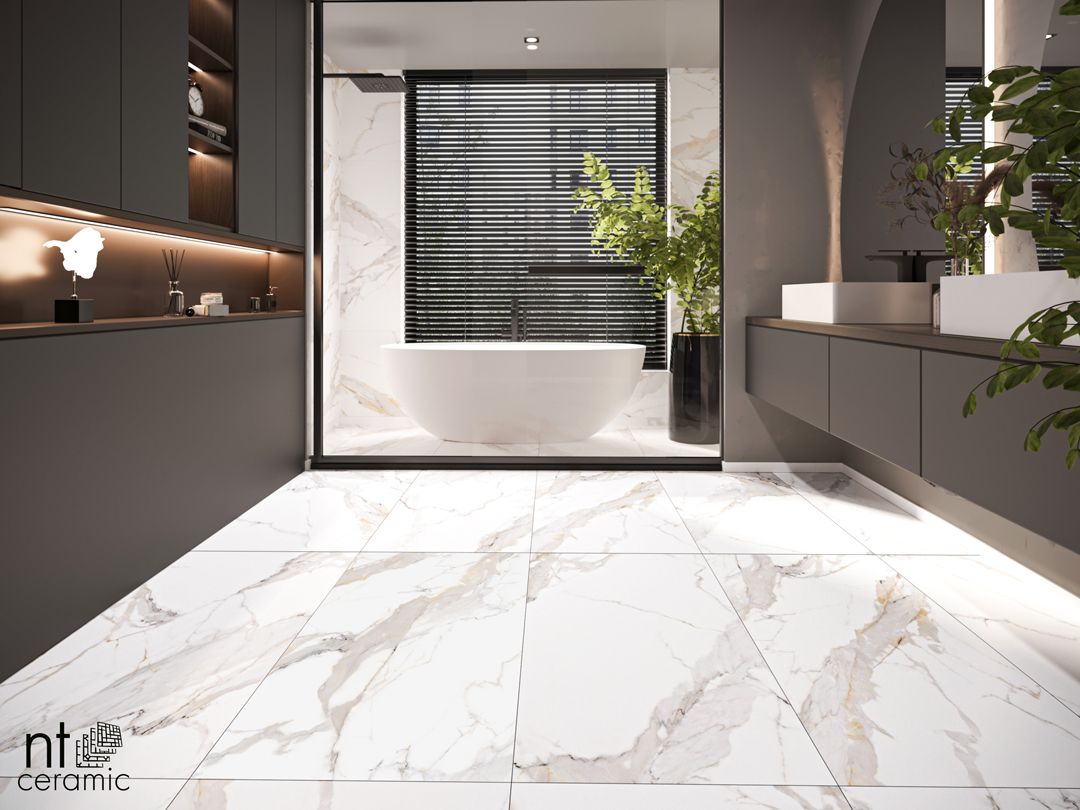 Керамогранит NTT9120M Calacatta Light Grey Mat 60x120