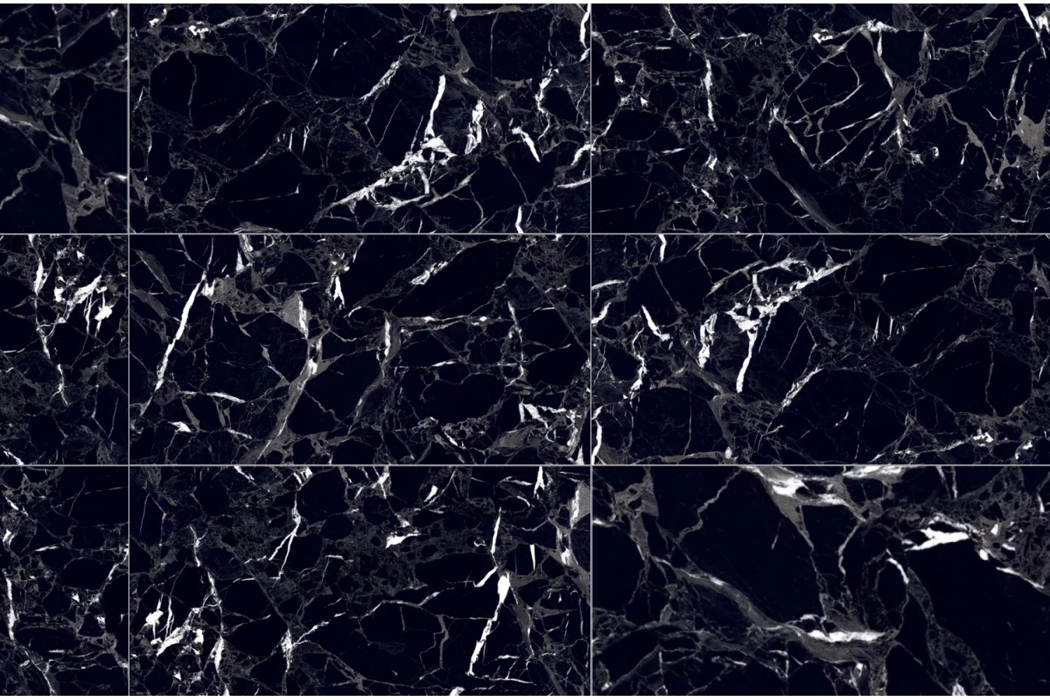 Керамогранит AM22-17 Ella Black High черный мрамор 120х60