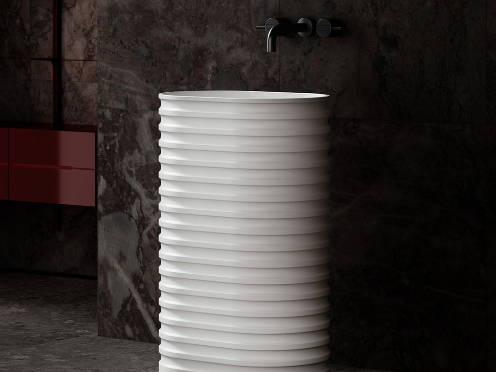 Раковина отдельностоящая ABBER Stein AS2550-H белая матовая