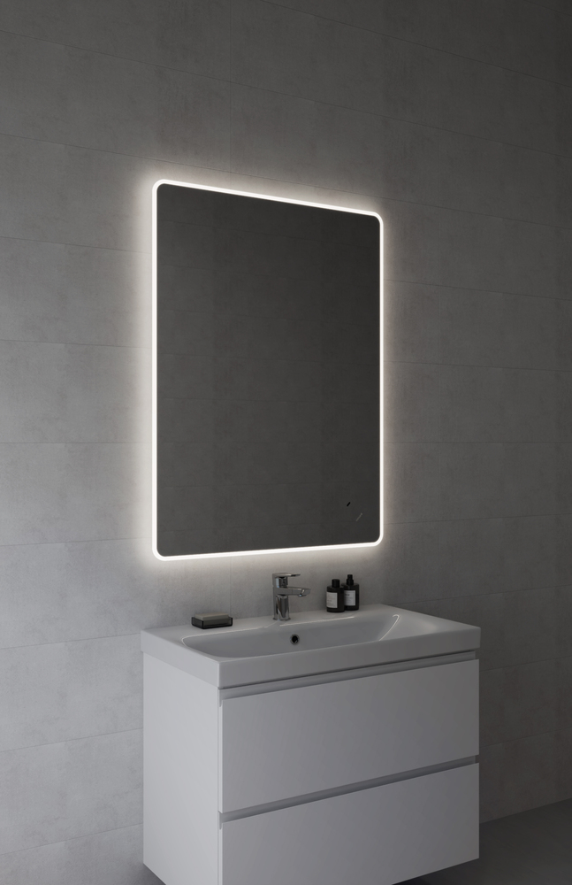 Зеркало ECLIPSE Fusion 75x100 с подсветкой прямоугольное