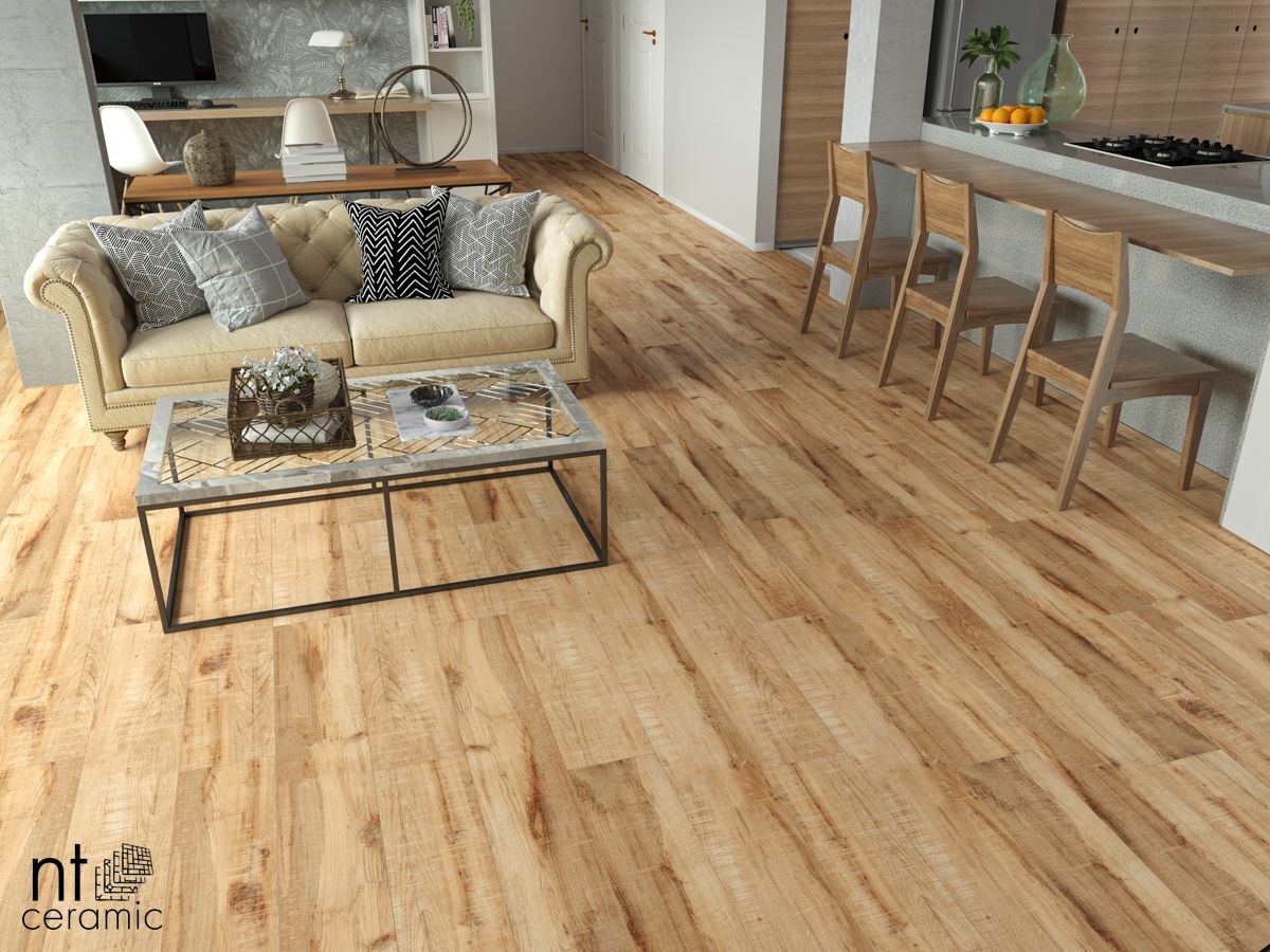 Керамогранит NTT93106M Wood Mocca Brown 20x120