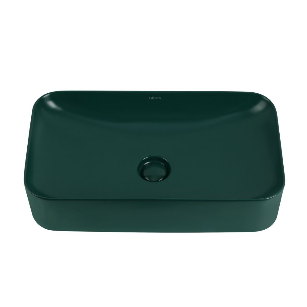 Раковина накладная ABBER Rechteck AC2204MDG зеленая матовая