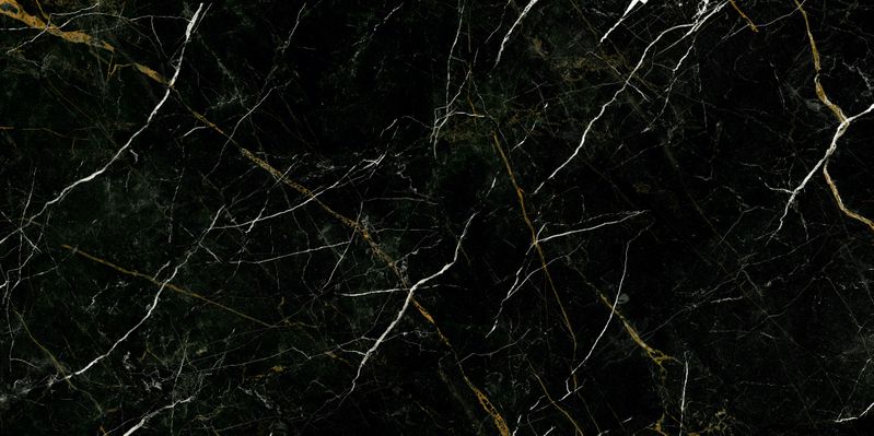 Керамогранит Meissen Keramik Royal Black черный полированный ректификат 59,8x119,8 RBL-GGP234