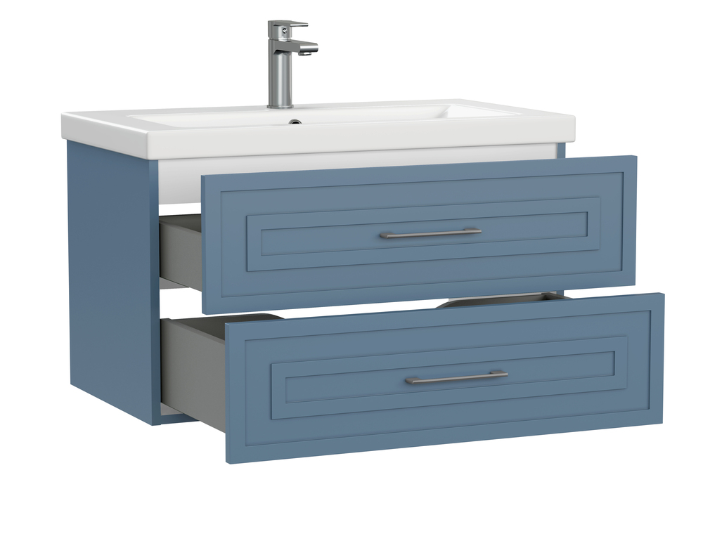 Тумба CLASSIC 80 голубой матовый (Cersanit)