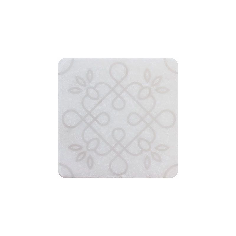 WHITE MOTIF №1 10x10 Stone4Home плитка из мрамора