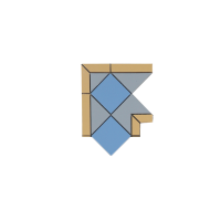 Павловск угловой элемент синий (012/008/015) 18.1*18.1*15.8, Keramark