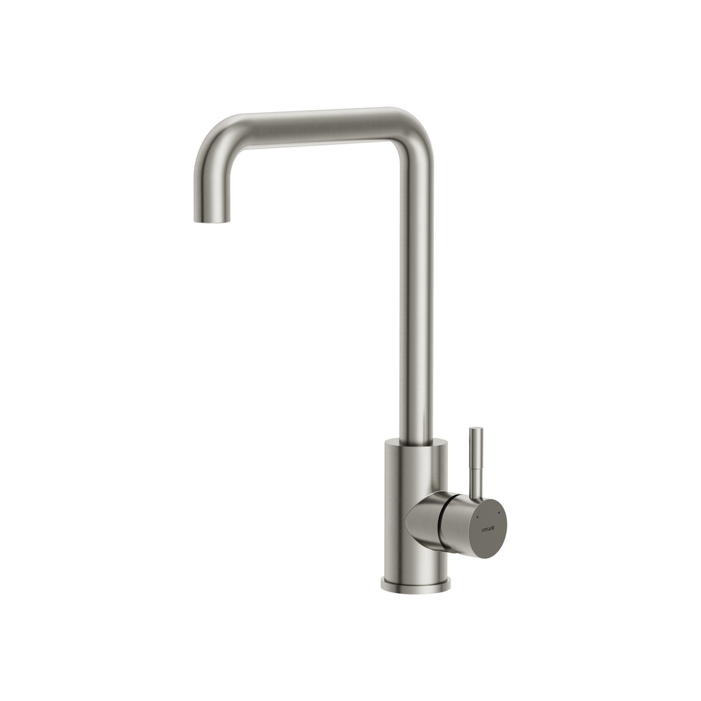 Смеситель для кухни COMO с п-образным изливом сатин