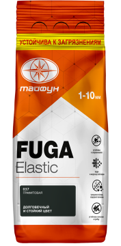 Фуга "Тайфун Elastic" графитовая, №037, меш. 2кг