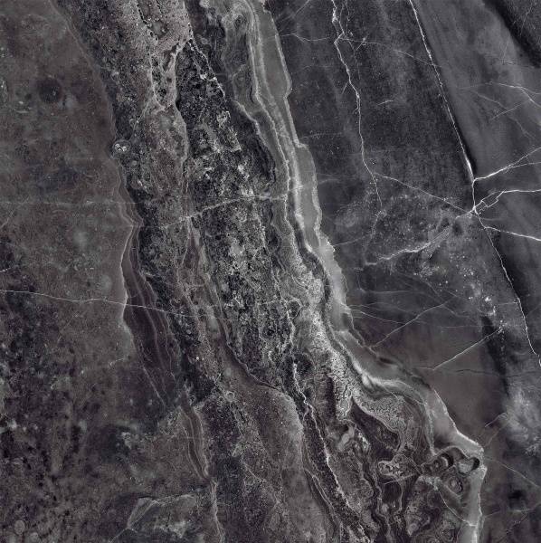 Керамогранит Primavera Titan Black 60x60 см (PR115) черный мрамор