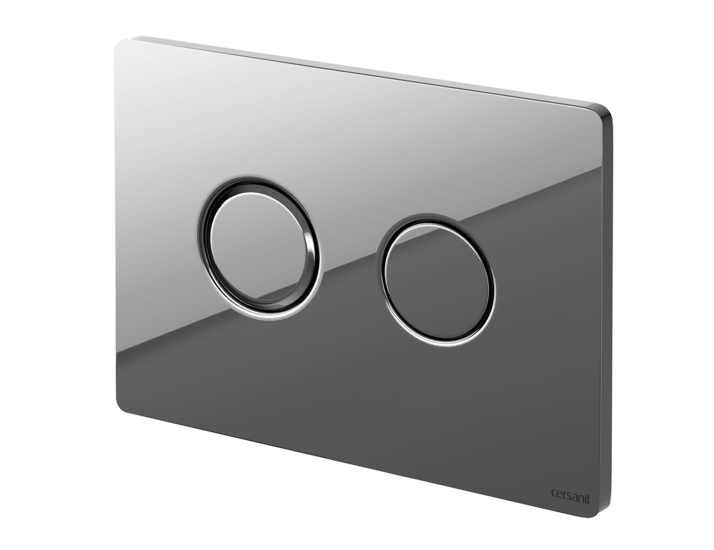 Кнопка ACCENTO CIRCLE для AQUA пневматическая пластик хром глянцевый (Cersanit)