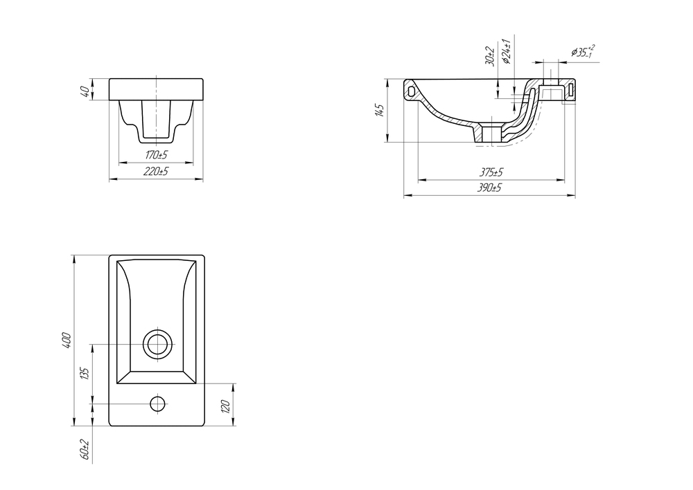 Раковина COMO 40