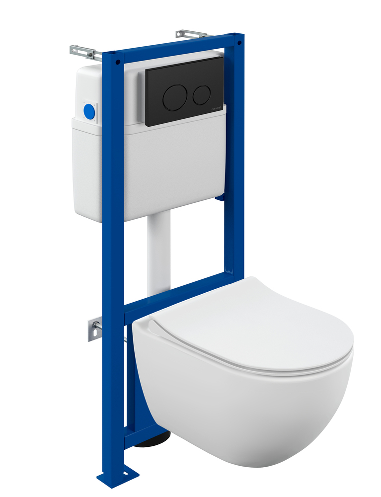 Комплект BRASKO SMART CO DPL EO slim + LINK PRO + TWINS пластик черный матовый