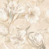 Панно Azori 589032003 Opale Beige Flower 63x63 бежевое глянцевое флористика