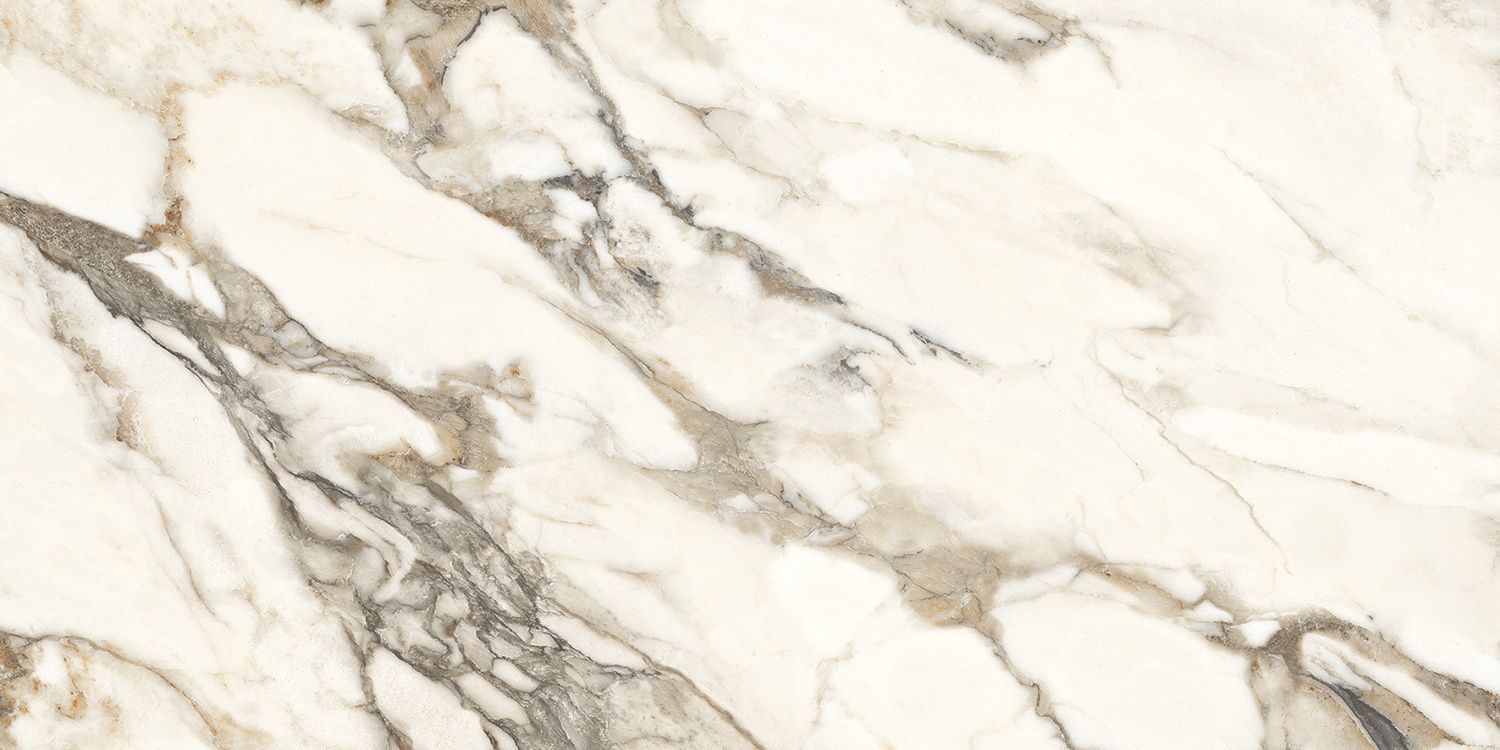 Calacatta Bronze Керамогранит белый полированный 60х120 под мрамор