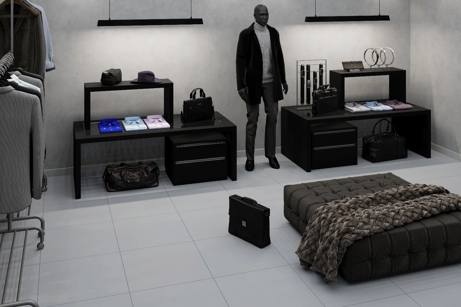 Керамогранит GT003M Профи черный 120х60