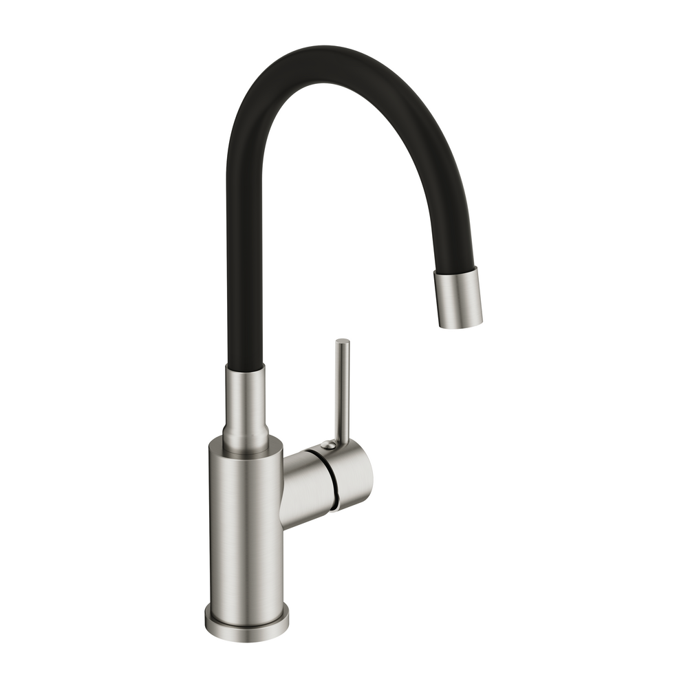 Смеситель для кухни MELAR с гибким изливом сатин