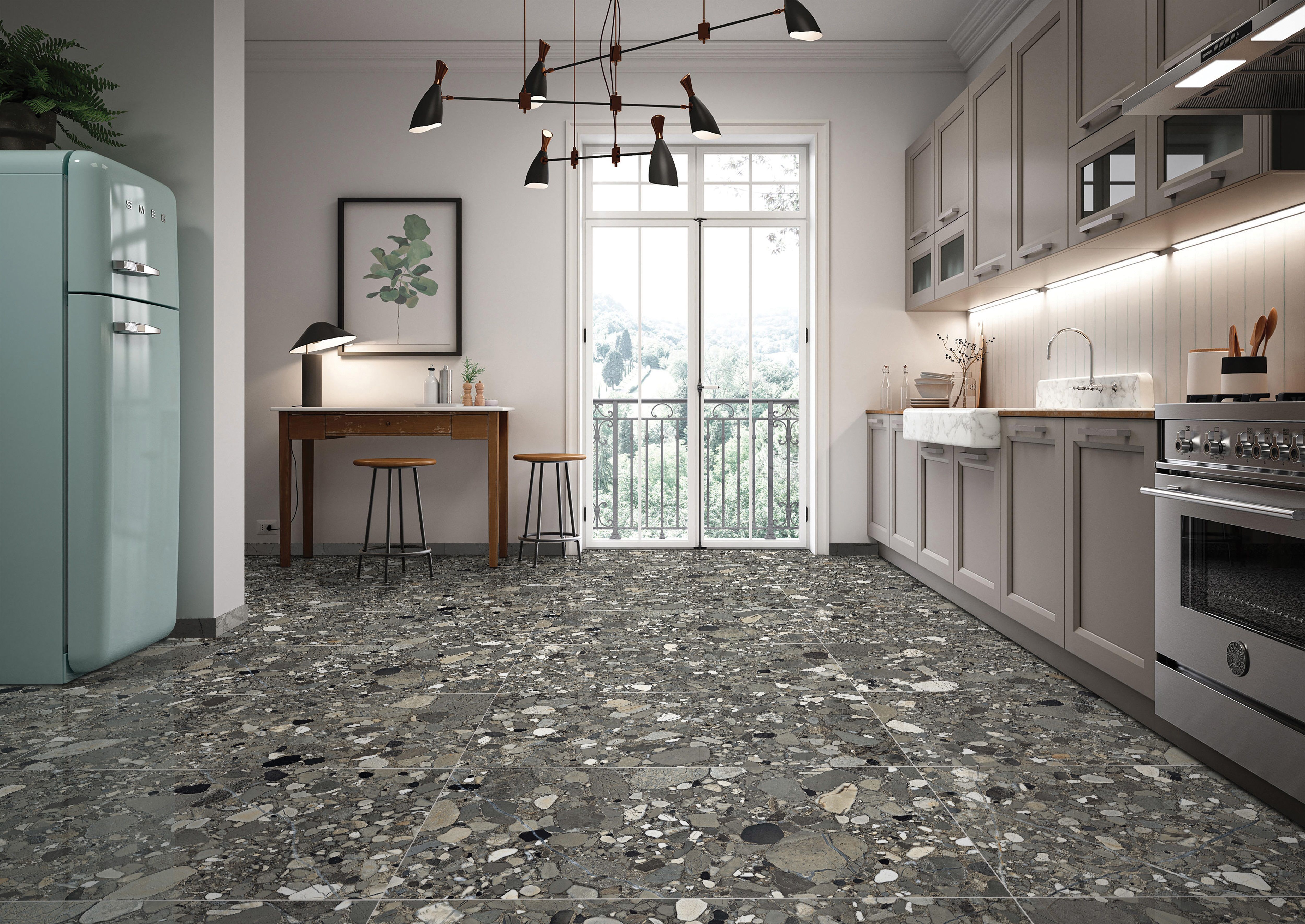 CR209 Керамогранит Arseno Nero 60*120см carving 1,44м2