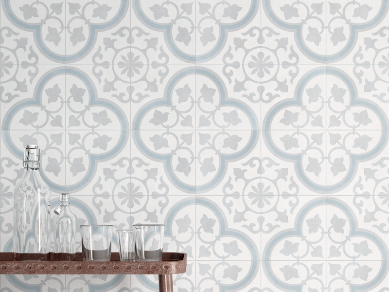 Гранит керамический HAVANA SILVER ORNATE 22,3х22,3х0,9 см