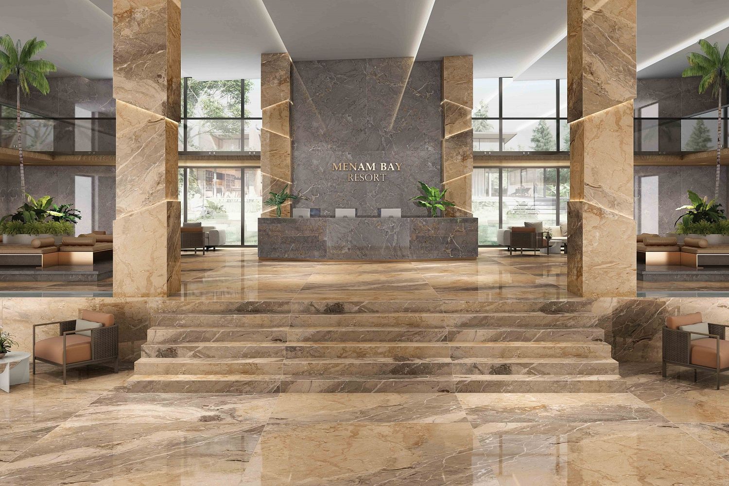 Creto Breccia Viola 80х160 глянцевый керамогранит под бежевый мрамор камень