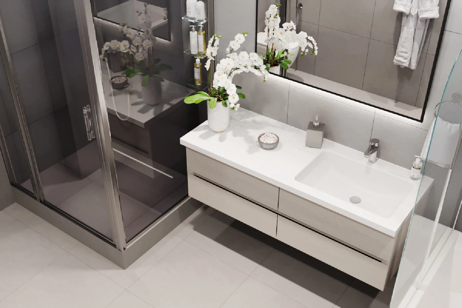 Керамогранит GT300M Техно серо-бежевый соль-перец 120х60