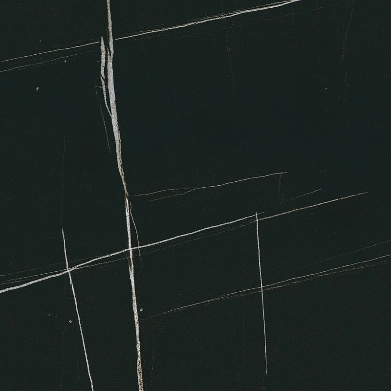 Керамогранит Meissen Keramik Desert Wind полированный черный ректификат 79,8x79,8 A16465