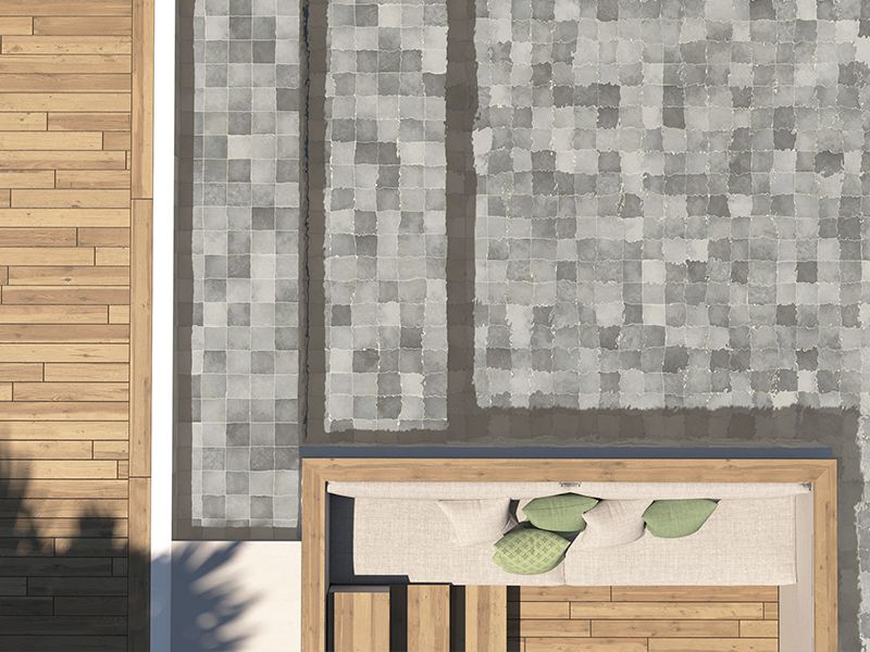 Гранит керамический 31560 SPA&POOLS Shadow MATT 15х15 см (Equipe) для спа, бассейна