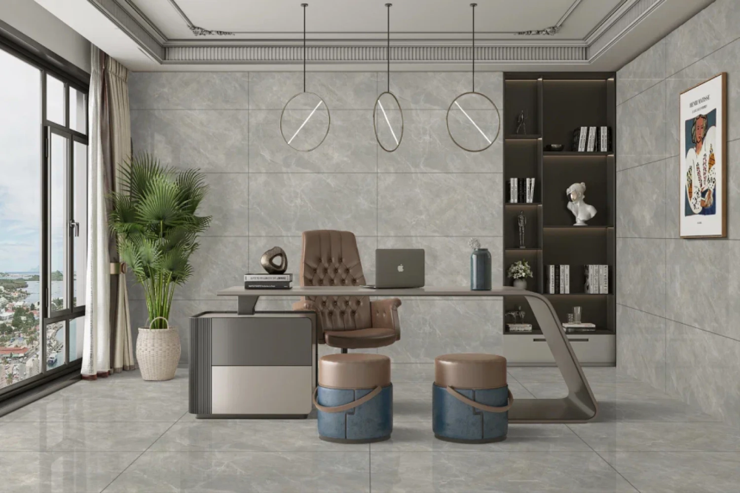 Керамогранит AS22-22 Clinker Gris серый камень 120х60