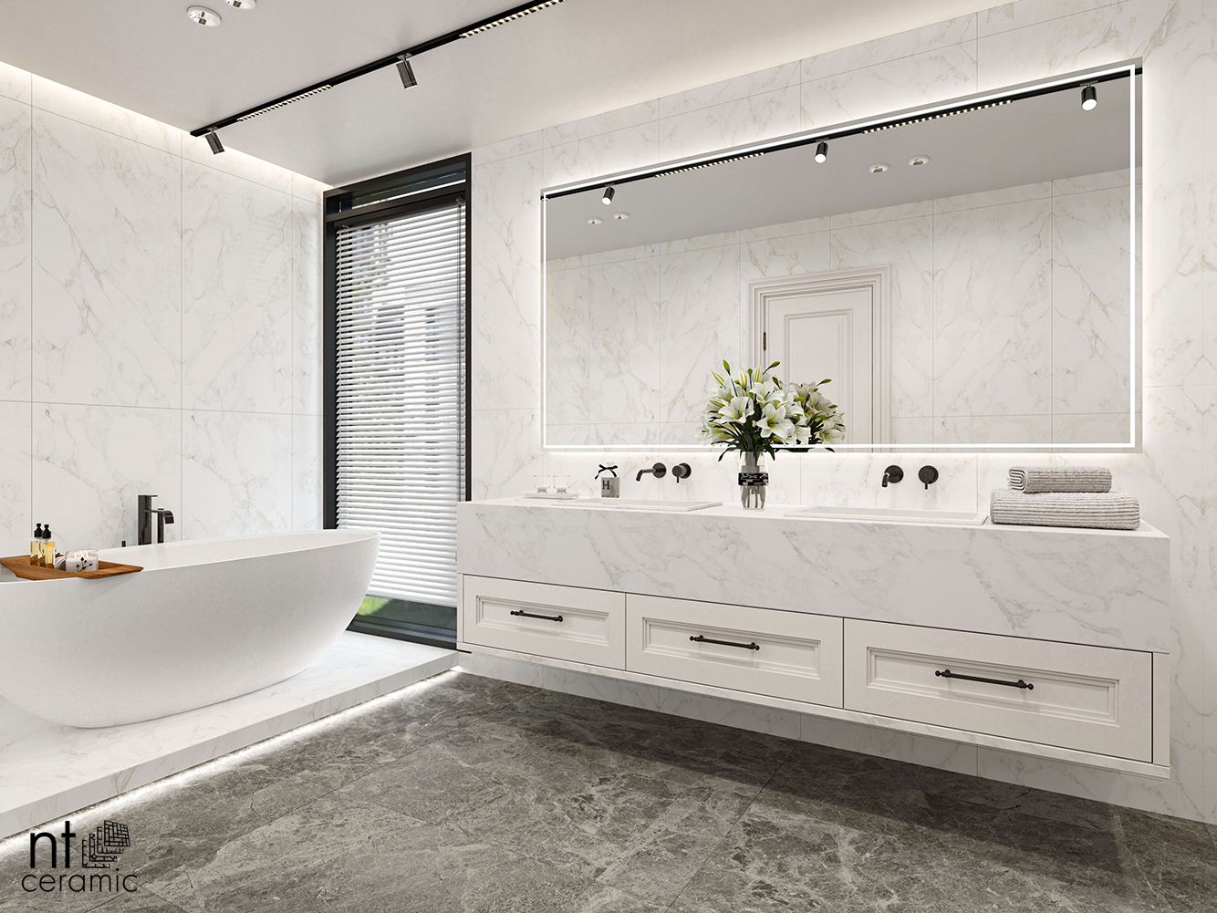 Керамогранит NTT99526M Marble Extra Endless 60x120