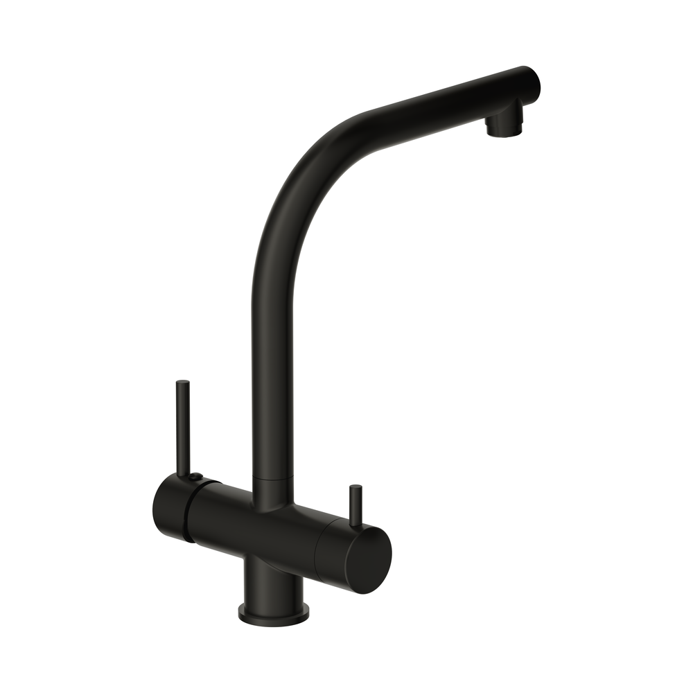 Смеситель для кухни CREA однорычажный с подключением фильтра черный