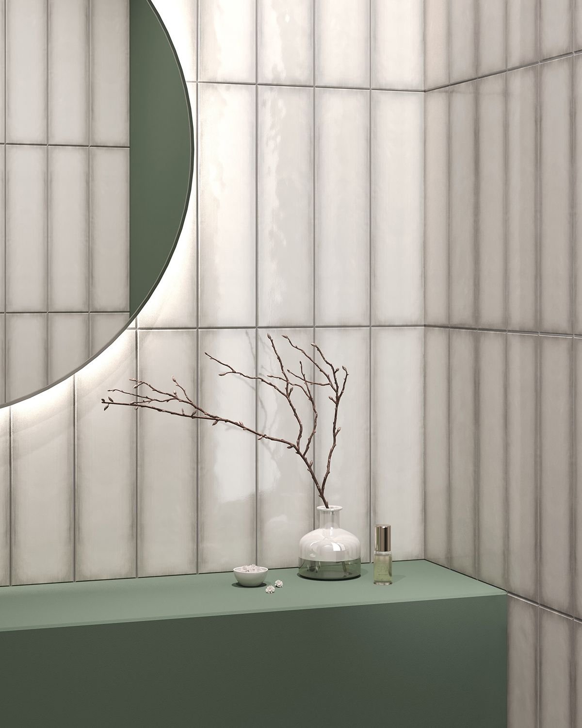 Керамическая плитка, GREY 10x40, Monte (Smile Tile), глянцевая испанская плитка метро кабанчик