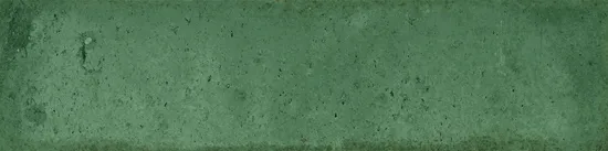 Настенная плитка Nice Ker London green 7.5x30 зеленая глянцевая / рельефная моноколор