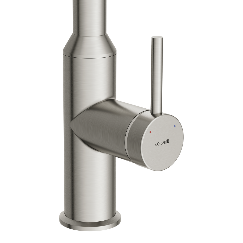 Смеситель для кухни FLAVIS с выдвижным изливом сатин