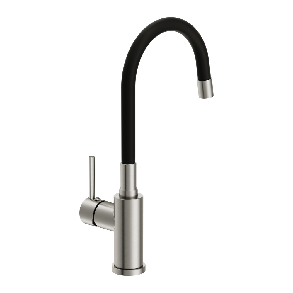 Смеситель для кухни MELAR с гибким изливом сатин