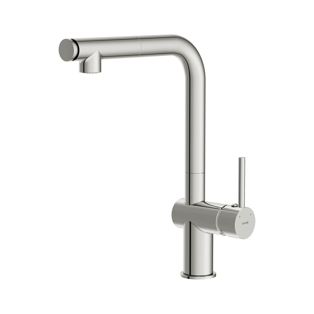 Смеситель для кухни FLAVIS с выдвижным изливом два режима хром