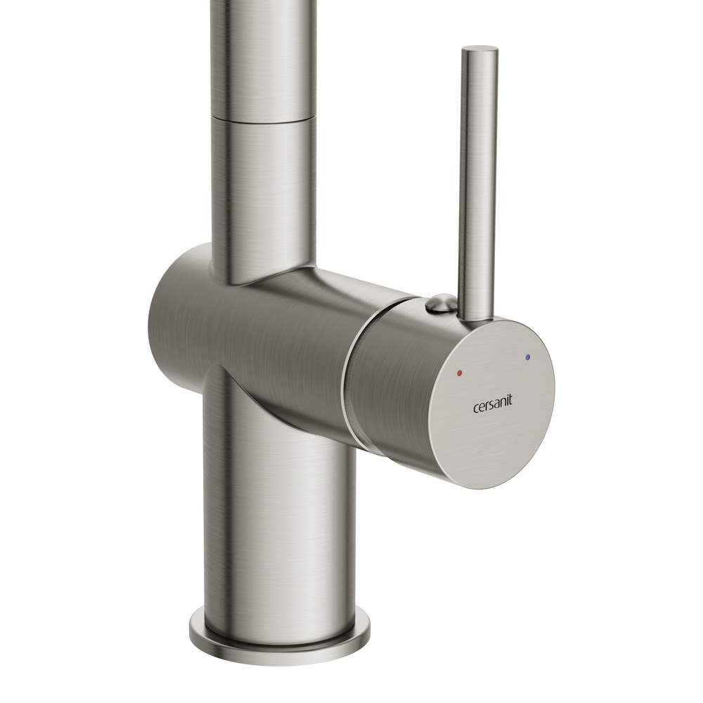 Смеситель для кухни FLAVIS с выдвижным изливом два режима сатин