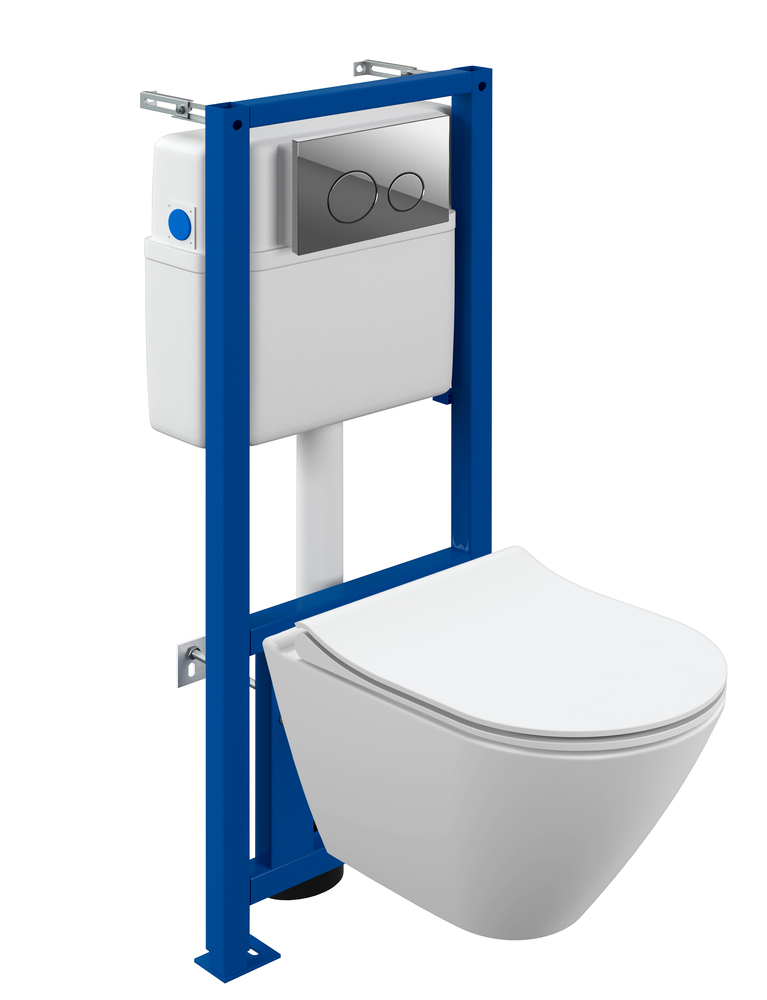 Комплект CITY SMART CO DPL EO slim + LINK PRO + TWINS пластик хром глянцевый