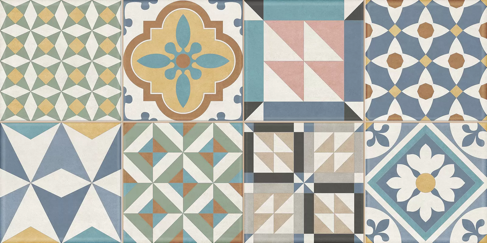 Плитка настенная Design Art Mix 3 WT36DST16 New Trend 20х20 пэчворк