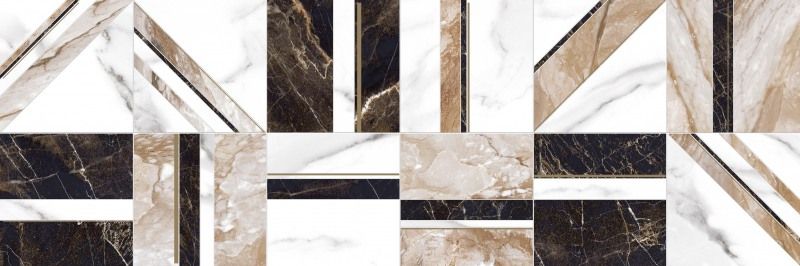 Настенная вставка Meissen Keramik Wild chic коричневый 25x75 A16519