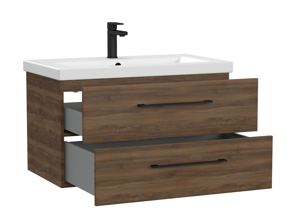 Тумба LARA 80 орех табак (Cersanit)