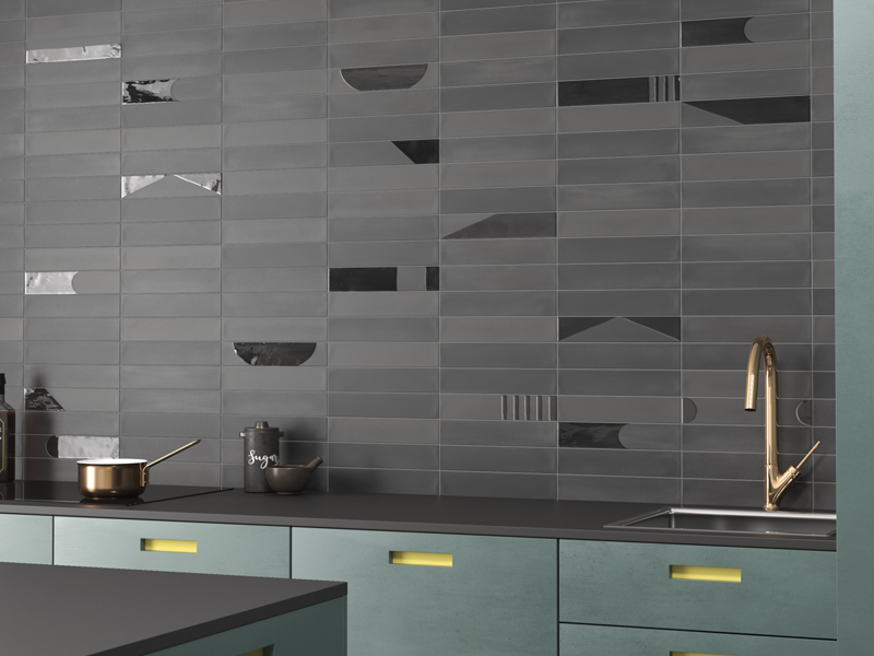 Керамогранит 30174 WADI DECOR Noir 6x30 см (Equipe)