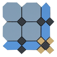 Пушкин плитка-модуль голубой (008/012/015/013) 24.7*24.7, Keramark