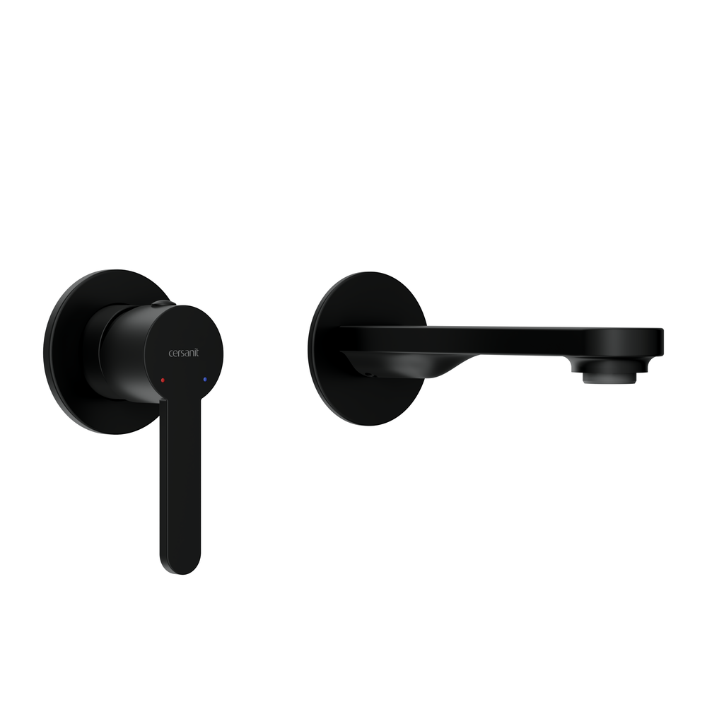 Смеситель для раковины OLIVA встраиваемый однорычажный черный