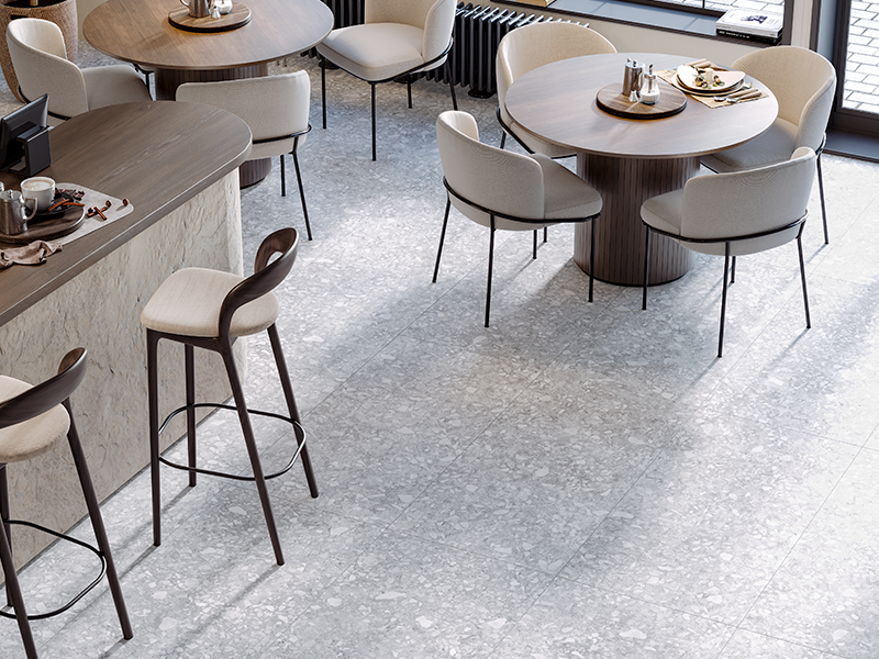 Гранит керамический K-2111/MR MOLEKULA Grey 60х120х1 см