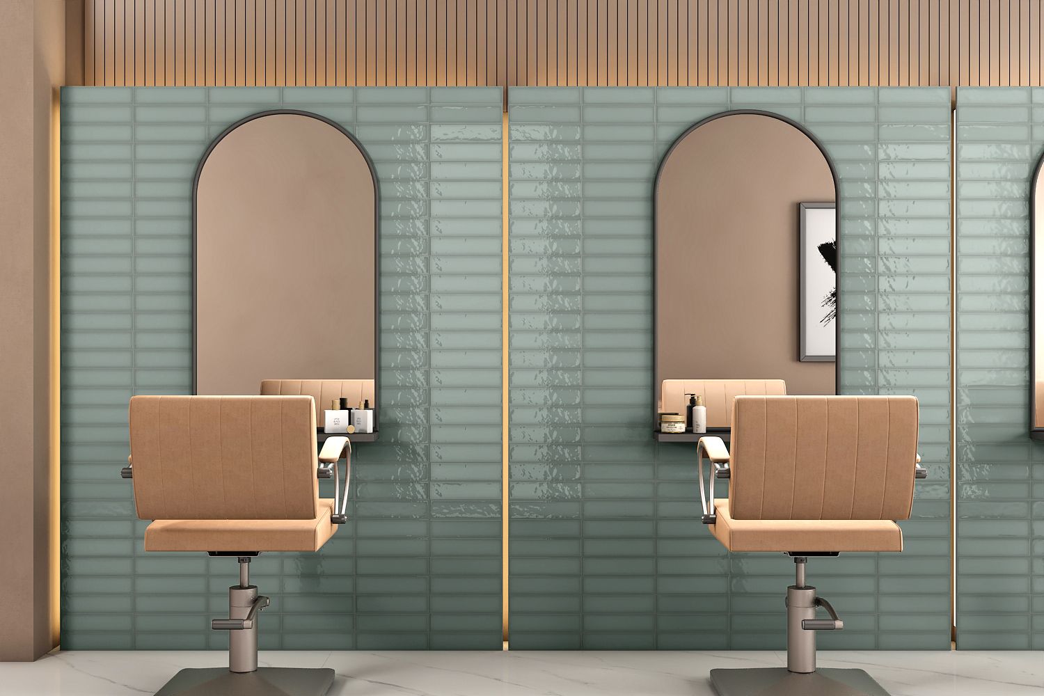 Керамическая плитка, MARIN 10x40, Monte (Smile Tile), глянцевая испанская плитка метро кабанчик