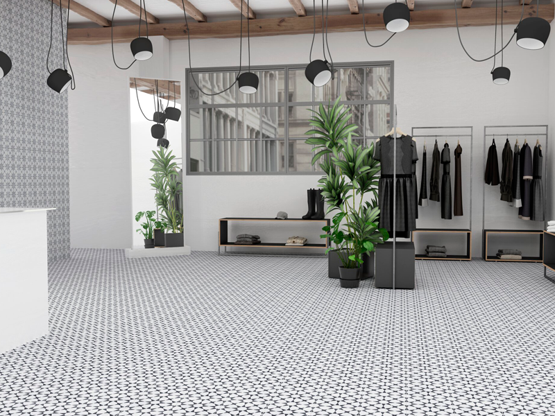 Гранит керамический CUBAN WHITE STAR 22,3х22,3х0,9 см