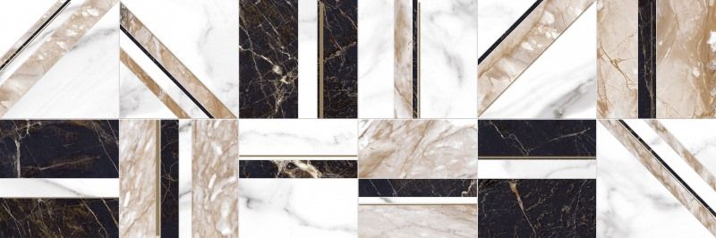 Настенная вставка Meissen Keramik Wild chic коричневый 25x75 A16519