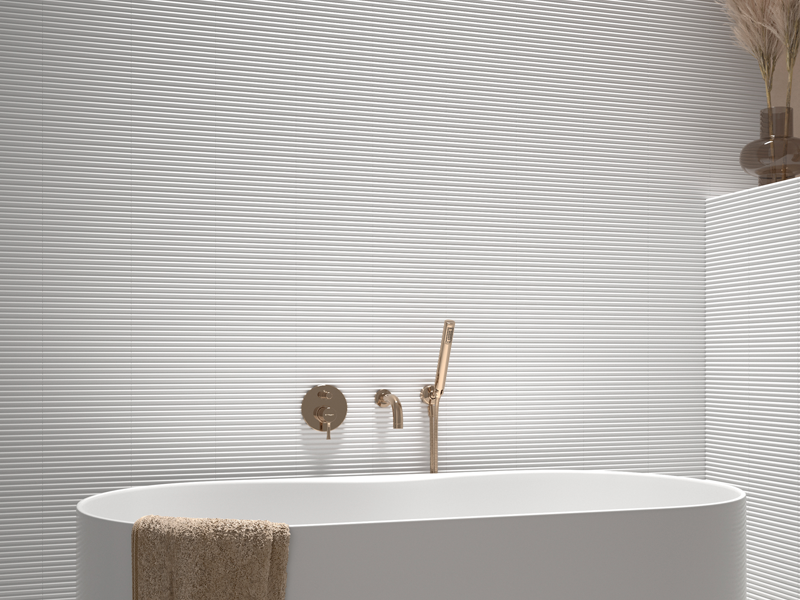 Плитка керамическая настенная 28454 COSTA NOVA White Matt 5x20 см (108 кор./палл.) (Equipe)