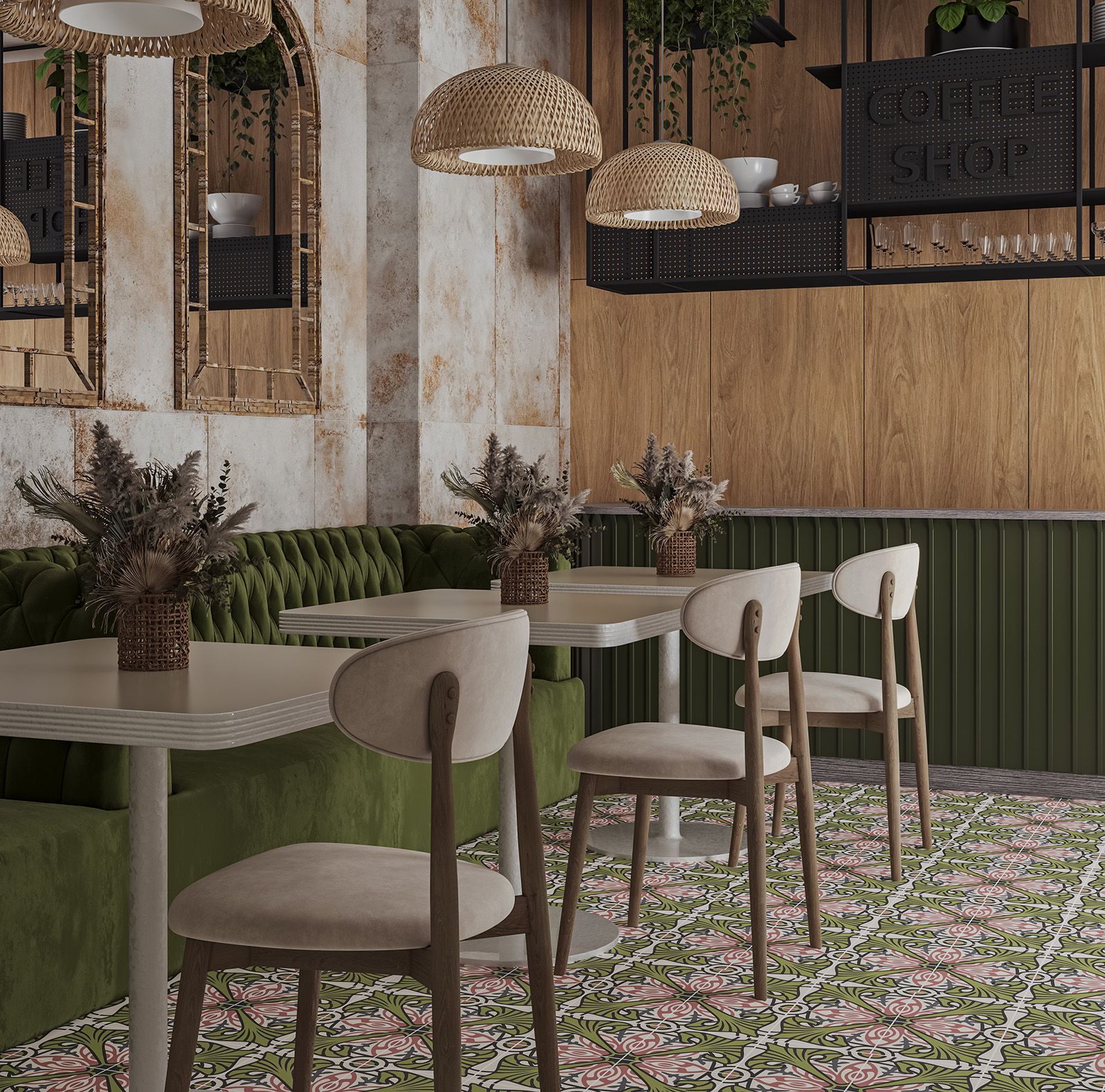 Керамогранит, TOLEDO 20x20, Siena (Smile Tile) керамогранит 20*20 узоры пэчворк