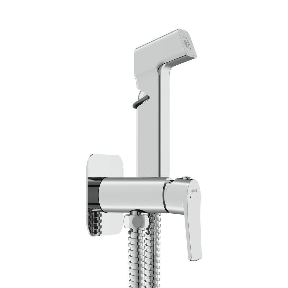 Смеситель с гигиеническим душем CITY хром