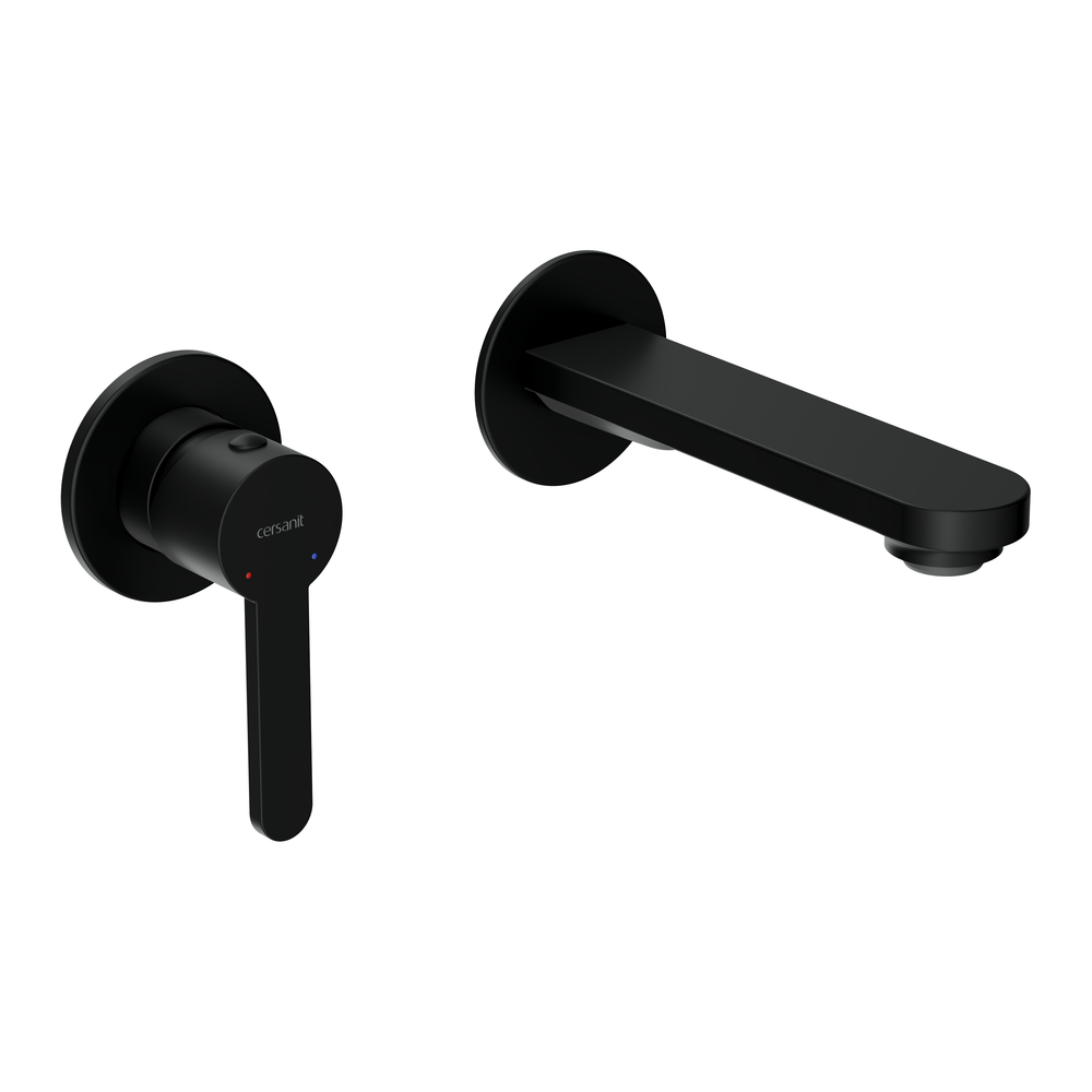 Смеситель для раковины OLIVA встраиваемый однорычажный черный